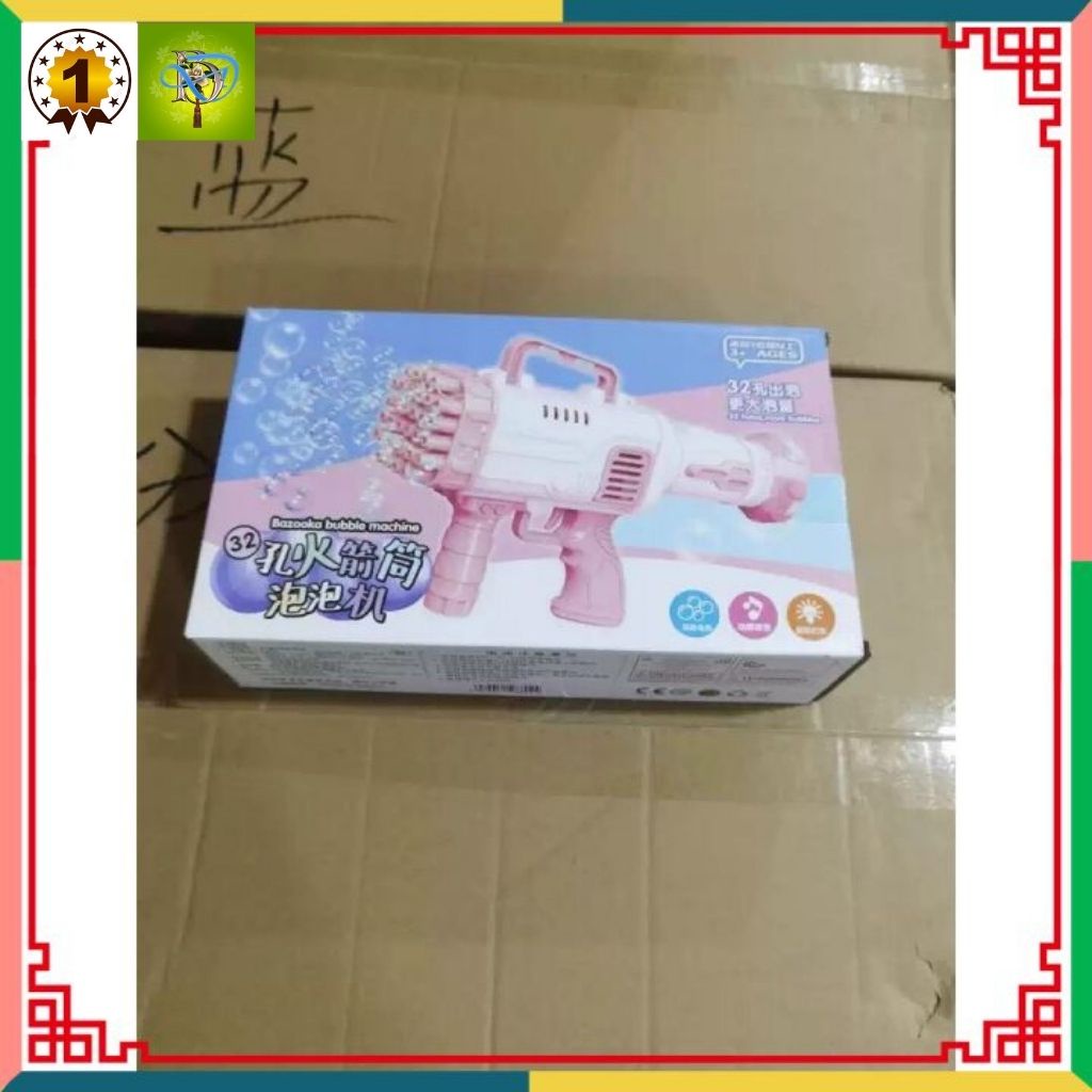 Máy bắn bong bóng xà phòng Súng bắn bong bóng xà phòng loại to lớn nhất 32 nòng siêu mạnh.
