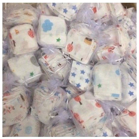 Set 10 Khăn Sữa Sợi Tre Xuất Hàn Cao Cấp Vải Siêu Mịn