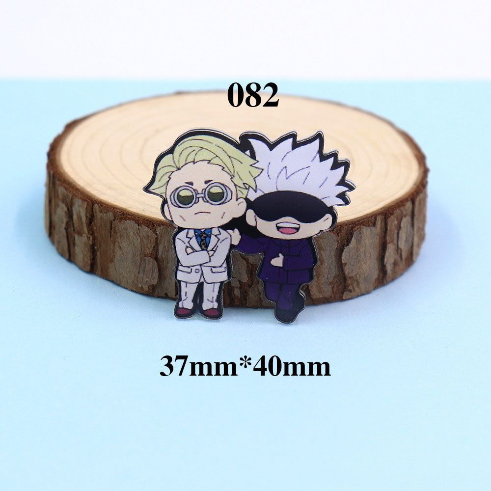 Ghim Cài Áo Bằng Acrylic Họa Tiết Hoạt Hình Sukuna Gojo Dễ Thương