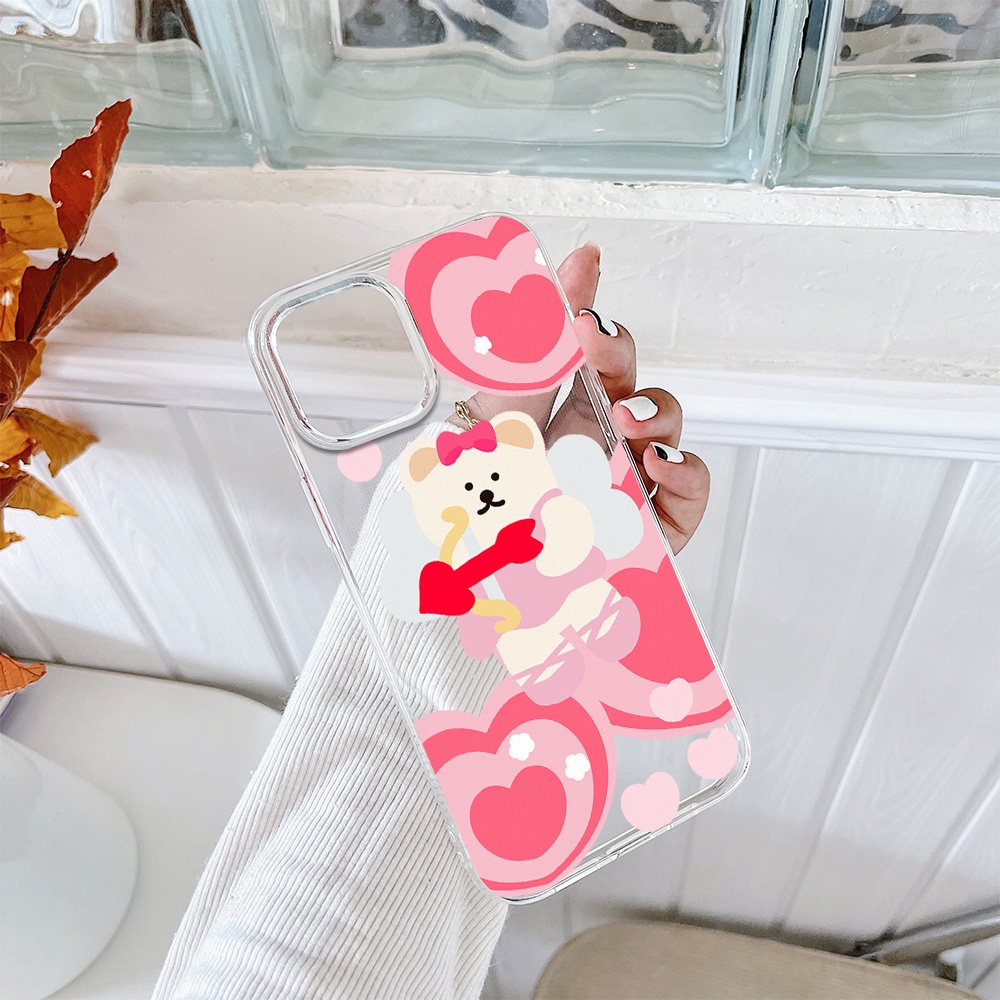 Ốp Điện Thoại Hình Gấu / Heo Hồng Cho Iphone 11 Pro Max 12 Pro Max 13 Pro Max Mini 6 7 8 6 7plus Se 2020 X Xs Xr 5 4
