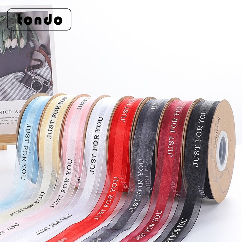 (2,5cmx45m)Ruy Băng Voan Lụa Cao Cấp Just For You Làm Nơ Gói Hoa, Buộc Quà,...