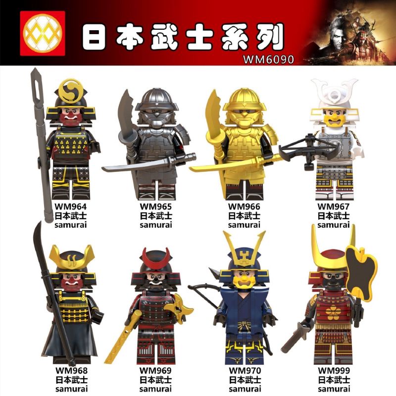 Non Lego - Minifigures Các Nhân Vật Samurai Võ Sĩ Đạo Nhật Bản