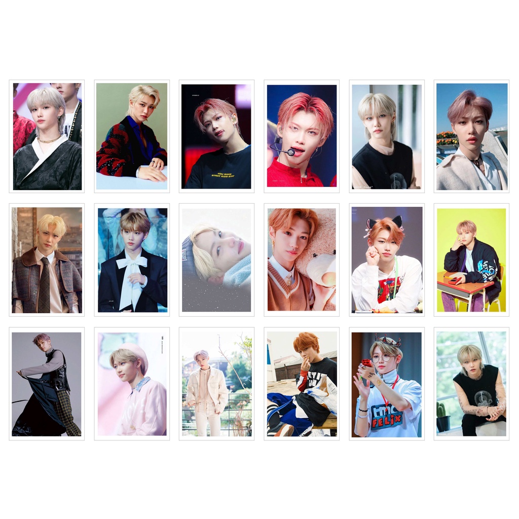 [Ép Lụa] Lomo Card 45 Ảnh STRAY KID - FELIX