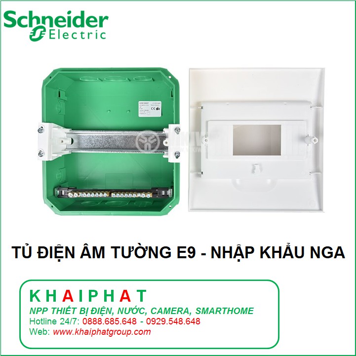 TỦ ĐIỆN NHỰA ÂM TƯỜNG 4 8 12 ĐƯỜNG, MODULE, TÉP E9 EZ9E108S2F EZ9E112S2F SCHNEIDER CHÍNH HÃNG - KHẢI PHÁT ELECTRIC