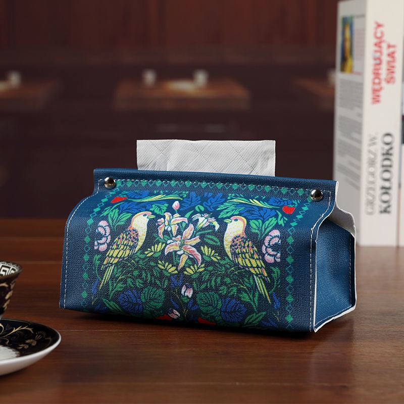 Hộp Đựng Khăn Giấy Giả Da Phong Cách Mỹ Trang Trí Nội Thất