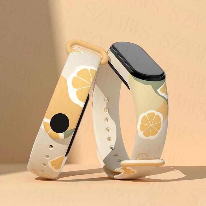 XIAOMI Dây Đeo Thay Thế Chất Liệu Silicon Họa Tiết Hoạt Hình Cho Mi Band 7 6 5 4 3 Mi Band 3 4 5 6 7