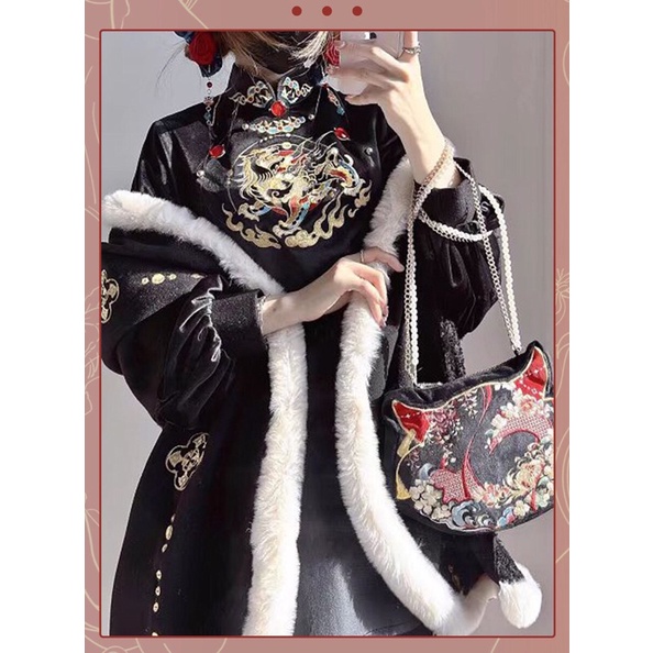 YAS0576-Váy sườn xám tết phong cách trung hoa