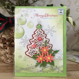 Thiệp Noel handmade giấy Quilling