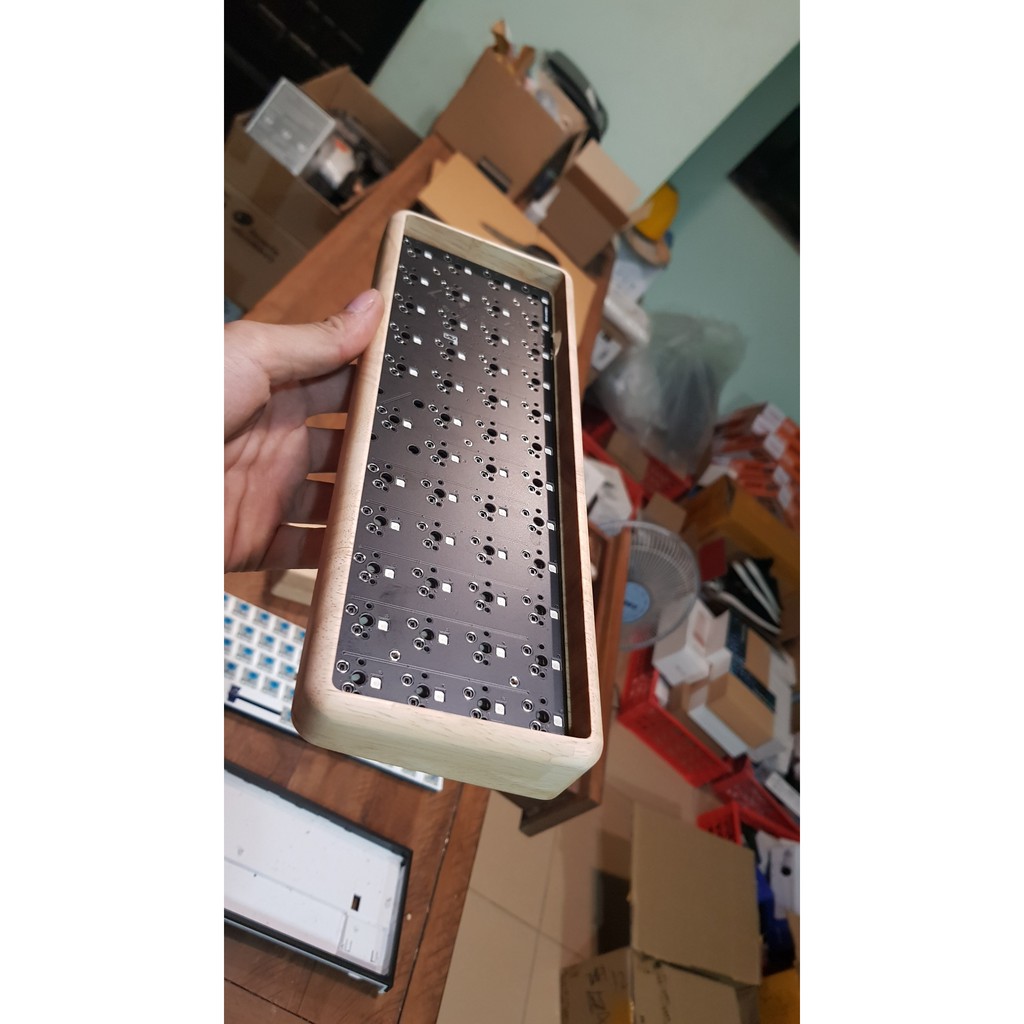 Vỏ Gỗ Bàn Phím Cơ TU40% - CASE WOOD MECHANICAL KEYBOARD TU40%