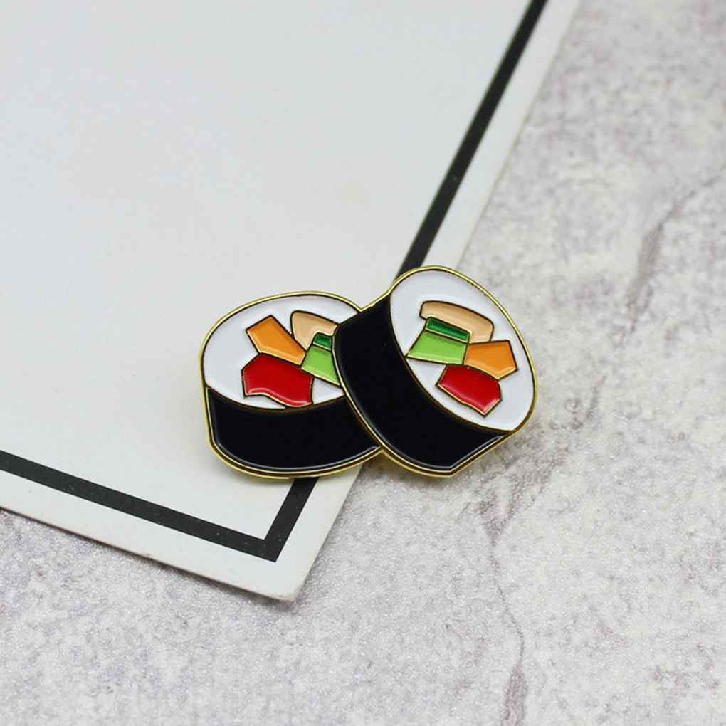 Set 3 Ghim Cài Áo Hình Sushi Dễ Thương