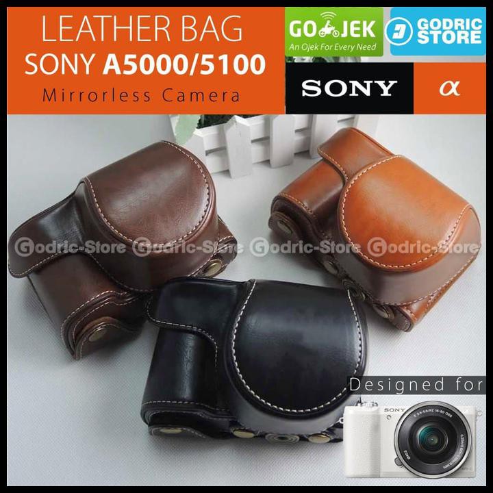 Túi Da Đựng Máy Ảnh Sony Alpha A5000 / A5100 Đen