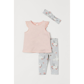 bộ 3 chi tiết bé gái HM H&M_Hàng chính hãng aututhentic
