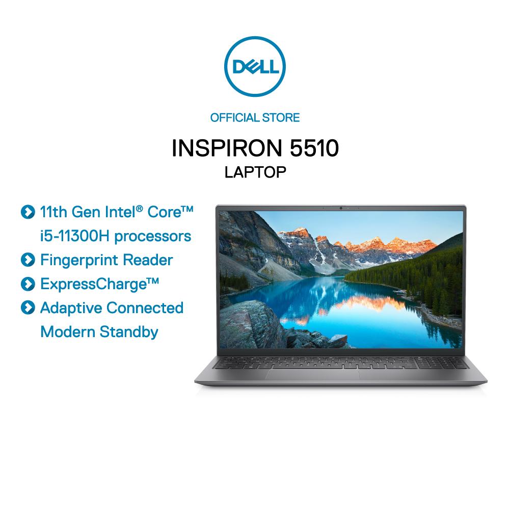 Laptop Dell INS15 5510 i5-11300H, 8GD4, 256SSD, 15.6&quot;FHD, W10SL+Office, Bạc (0WT8R1)