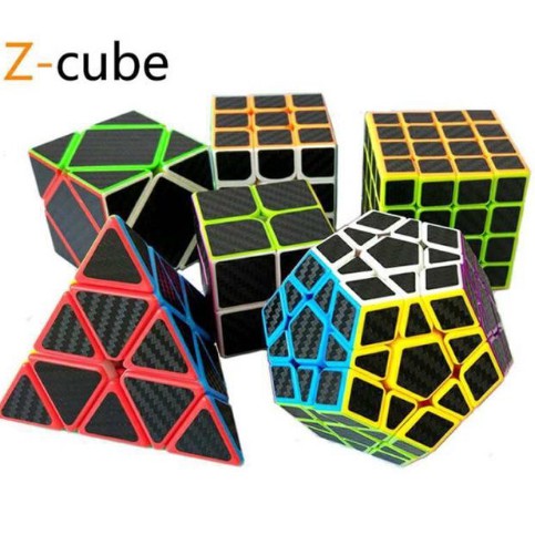 Rubik CarBon : 2x2 3x3 4x4 5x5 Và Các Biến Thể Rubik Carbon Tam Giác, 12 Mặt, Skewb, Square