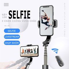 ✔️✔️ Tay Cầm Chống Rung Điện Tử Gimbal L08 Có Bluetooth - Gimbal Điện Thoại Chống Rung - Có Chân Đỡ Tự Đứng