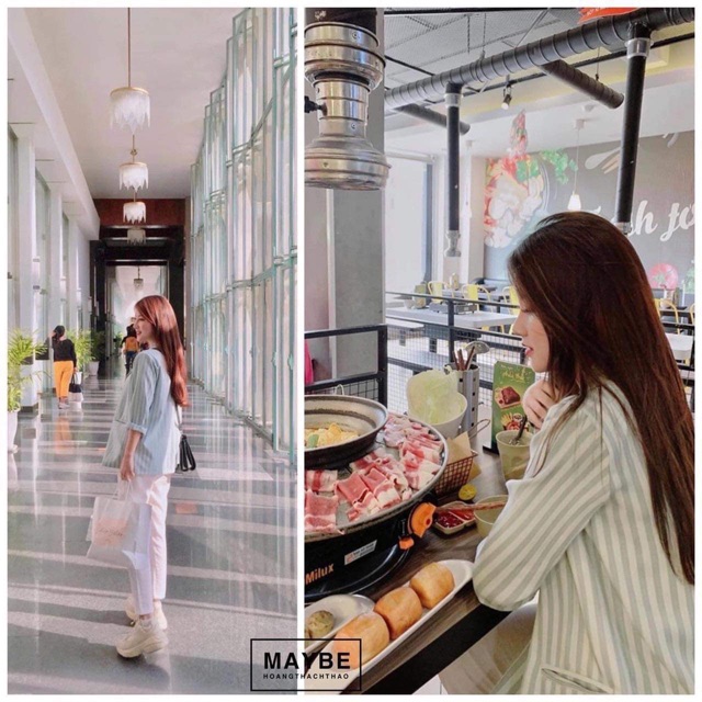 ÁO VEST-BLAZER KẺ XANH MINT VNXK | BigBuy360 - bigbuy360.vn