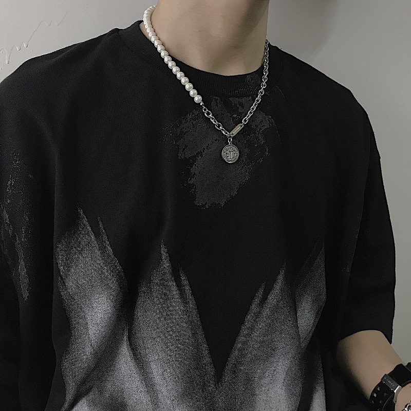 Vòng cổ chuỗi hạt ngọc trai nhân tạo phong cách cổ điển thời trang cho nam và nữ