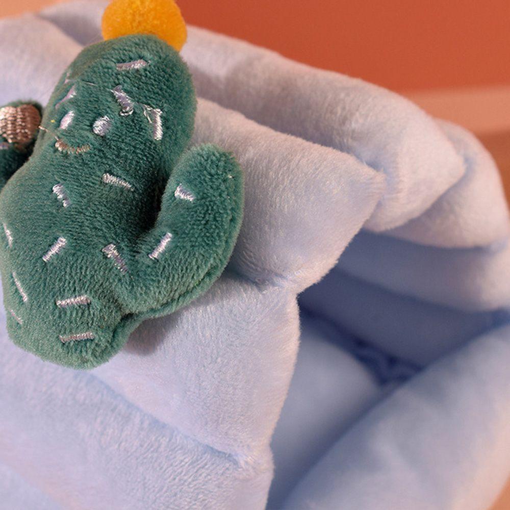 LEISURE Tổ Ngủ Cho Chuột Hamster Họa Tiết Hoạt Hình Xinh Xắn Thoải Mái