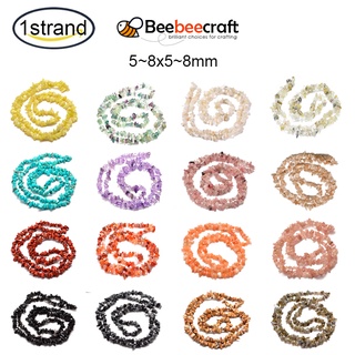 Chuỗi hạt đá thạch anh 5~8x5~8mm 31.5mm dùng làm vòng đeo tay thủ công