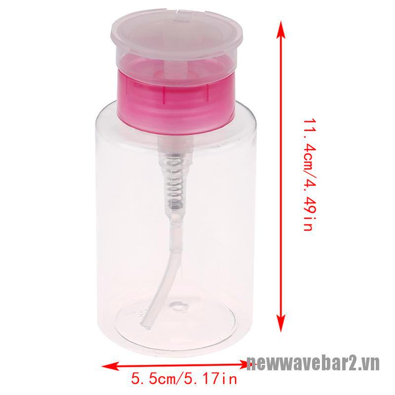 Chai Rỗng mini 160ml Đựng Dung Dịch Vệ Sinh Móng Tay Tiện Dụng