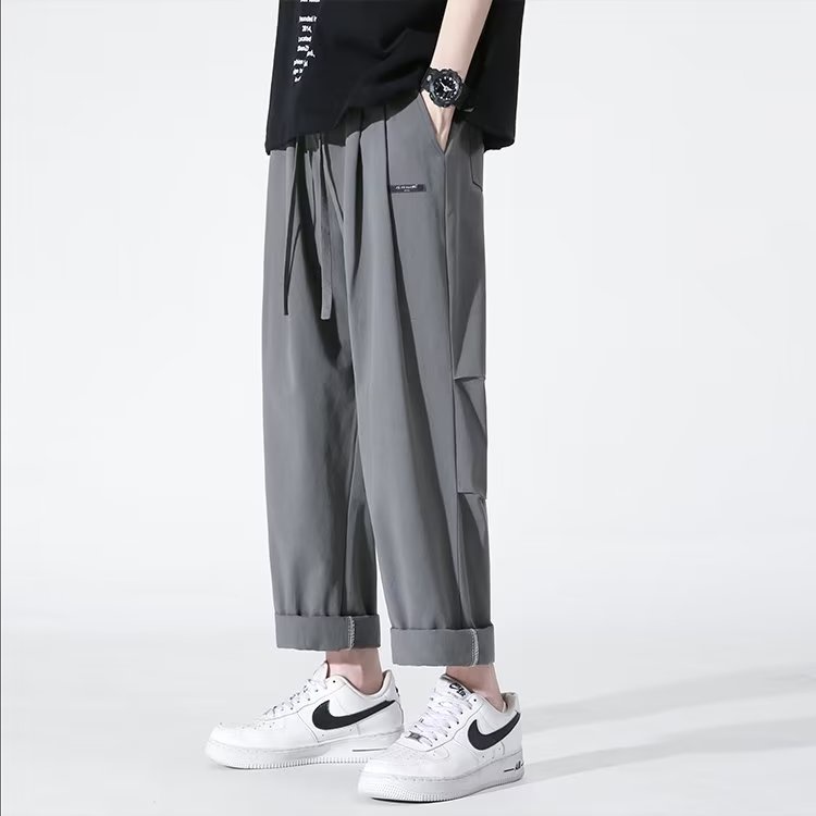 Quần Dài Dáng Rộng Lưng Thun Thoải Mái Phong Cách Hàn Quốc Thời Trang Cho Nam size M-3XL