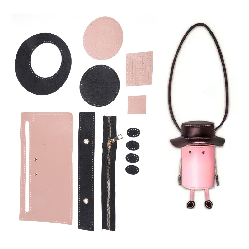 Nguyên Liệu Tự Làm Túi Xách Bucket Hình Trụ Mini