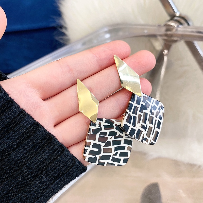 Bông Tai Mạ Bạc 925 Kiểu Hàn Quốc Đơn Giản Hợp Thời Trang