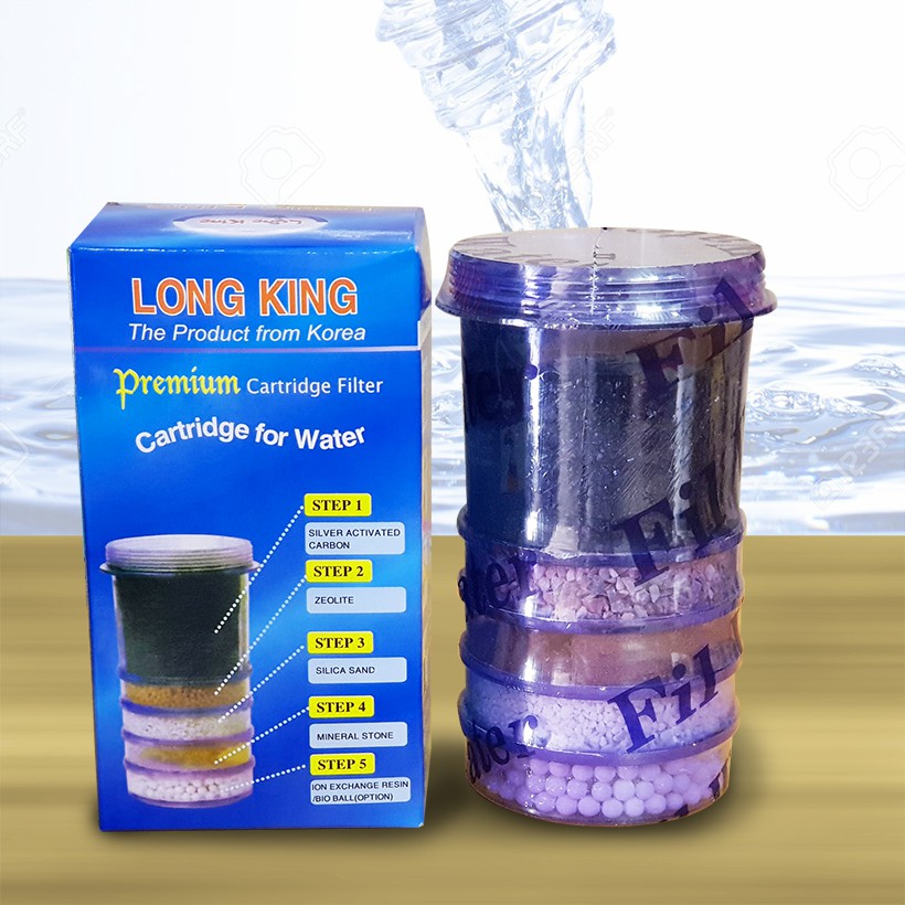 Linh kiện Trụ lọc 5 tầng Long King dùng cho bình lọc nước Hưng Long, Long King