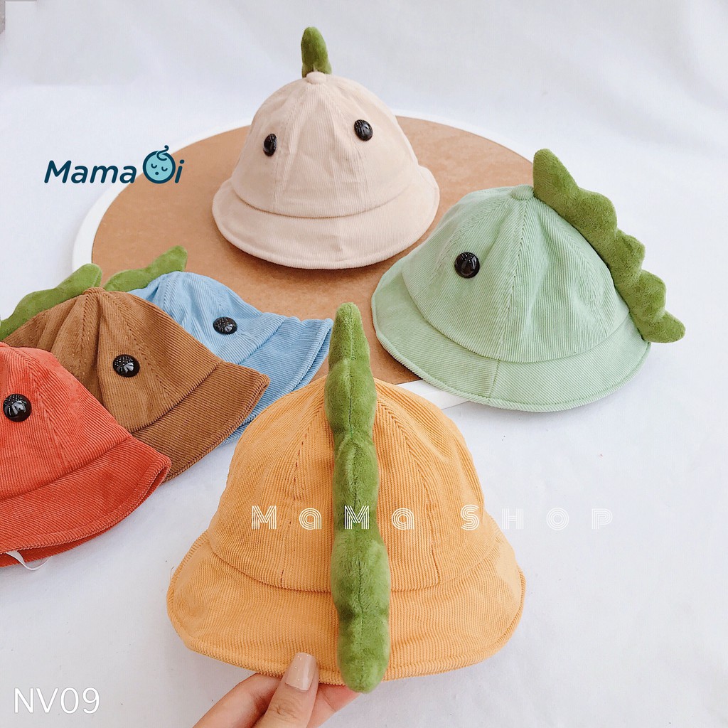 NV09 Nón vành khủng long ngộ nghĩnh họa tiết hoạt hình đáng yêu cho bé từ 6 - 18 tháng của Mama Ơi - Thời trang cho bé