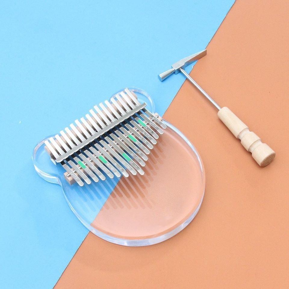 Đàn Kalimba Pha Lê Trong Suốt - Pha Lê Đen - Full Phụ Kiện