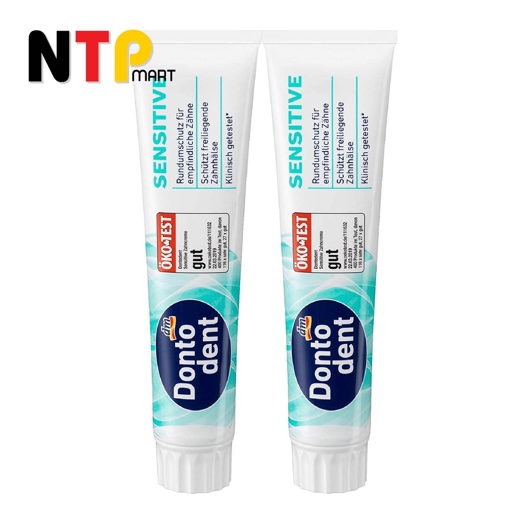 Kem Đánh Răng Dontodent Sensitive Cho Răng Nhạy Cảm tuýp 125 ml nhập khẩu Đức