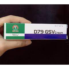 D79 GSV Cream Giảm Mụn Trứng Cá, Mụn Lưng, Dày Sừng Nang Lông 15g