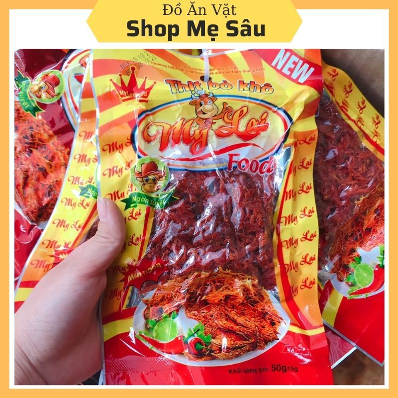 Gói 50g Thịt Bò Khô 💖FREESHIP💖 Khô Bò Xé Sợi Thơm Ngon | BigBuy360 - bigbuy360.vn