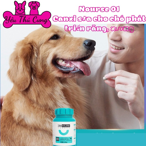 VIÊN MỀM BỔ SUNG CANXI CHÓ MÈO - NOURSE 01 200gr - YÊU THÚ CƯNG