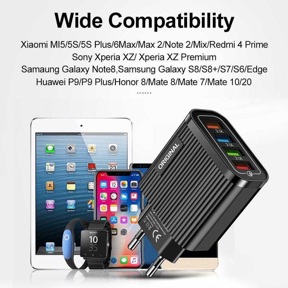 Củ Sạc Nhanh LAKAMIER Cổng USB Cho Điện Thoại