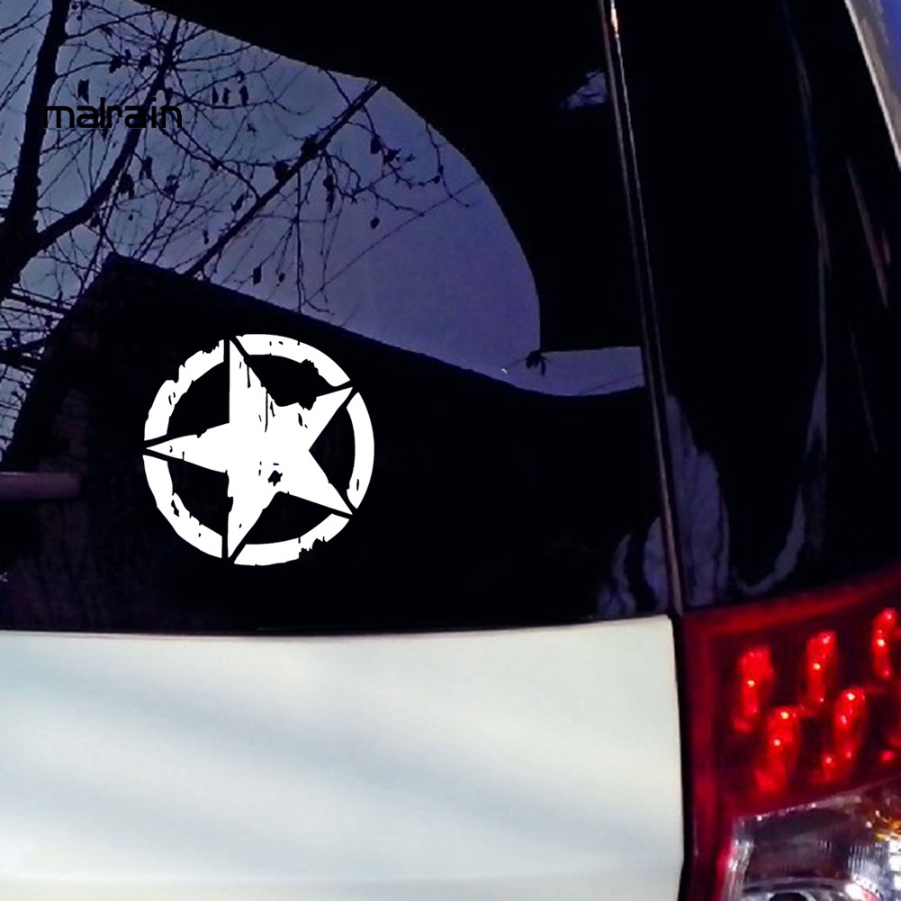 Nhãn dán trang trí xe ô tô hình ngôi sao độc đáo