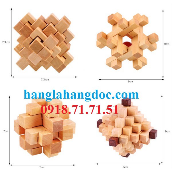 Đồ chơi thử thách tháo lắp Wood Puzzle