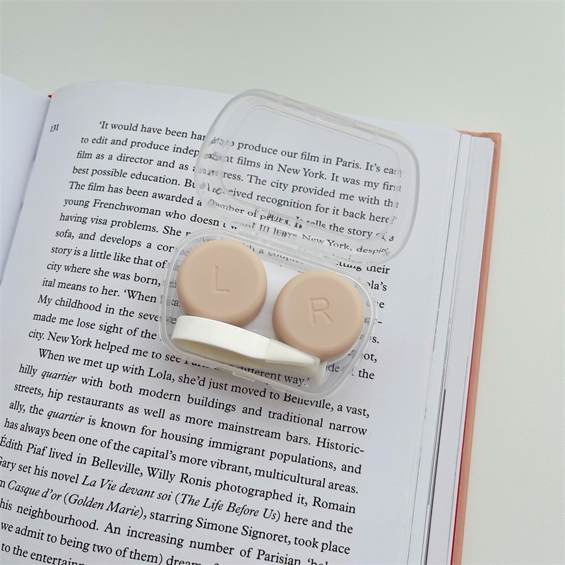 Hộp Đựng Kính Áp Tròng Di Động Họa Tiết Dễ Thương ins Salt Series Companion