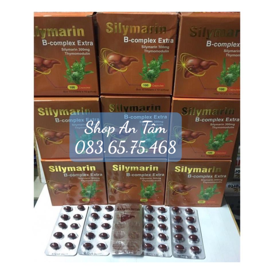Viên bổ gan Silymarin B Complex Extra giúp mát gan, lợi mật