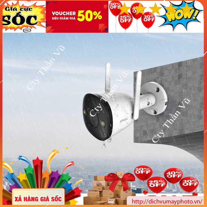 Camera quan sát Dahua Imou ngoài trời F42 độ phân giải 4MP hàng nhập khẩu chính hãng