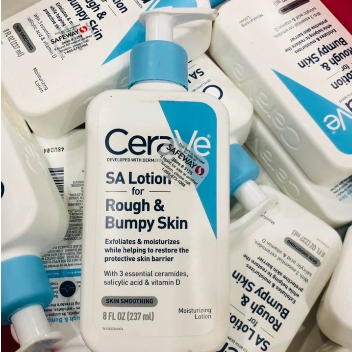 Lotion Dưỡng Ẩm CeraVe SA Lotion For Rough &amp; Bumpy Skin 237ml