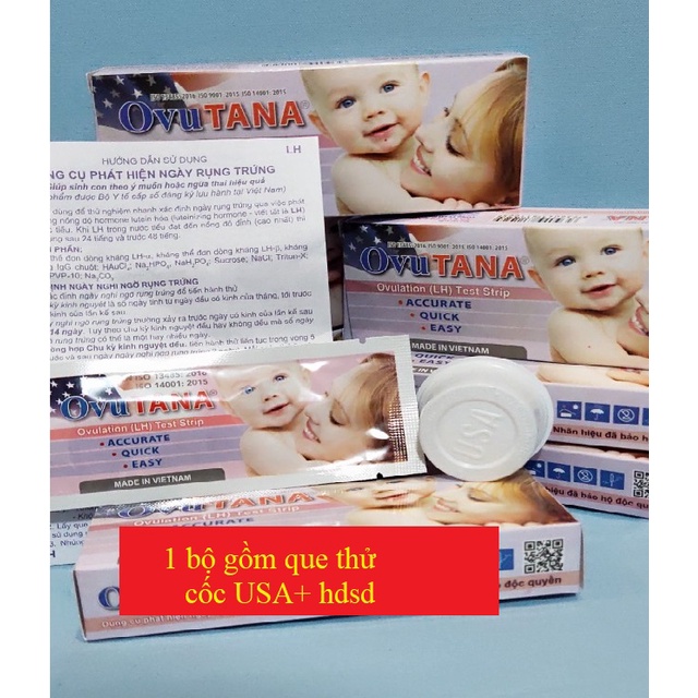 Que thử rụng trứng Ovutana - Chính xác cao, test nhanh tìm thời điểm trứng rụng