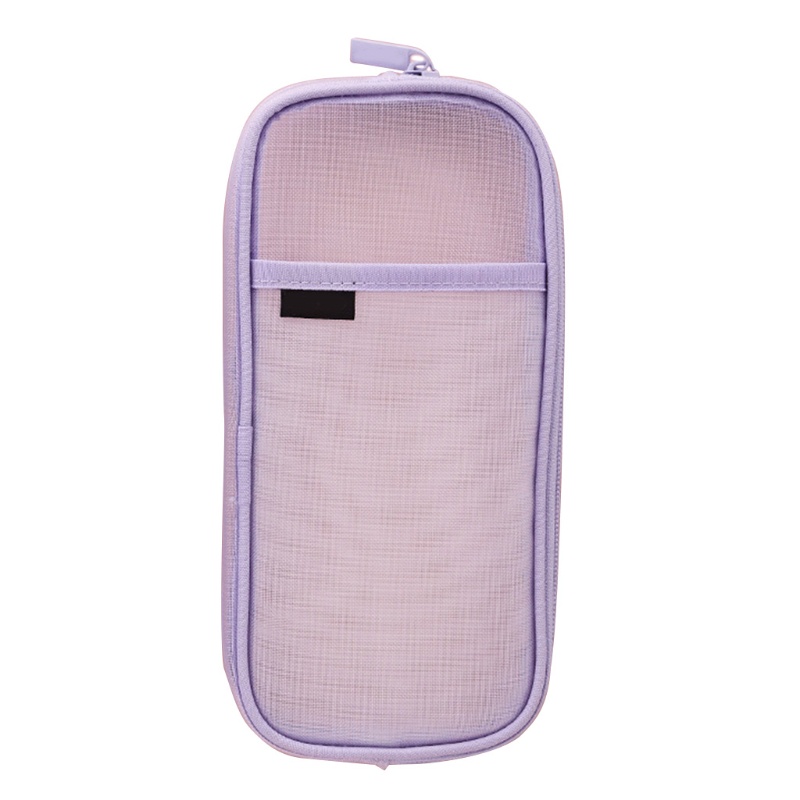 Túi Lưới Đựng Bút 2 Tầng Có Khóa Kéo Nhỏ Gọn Giá Đỡ