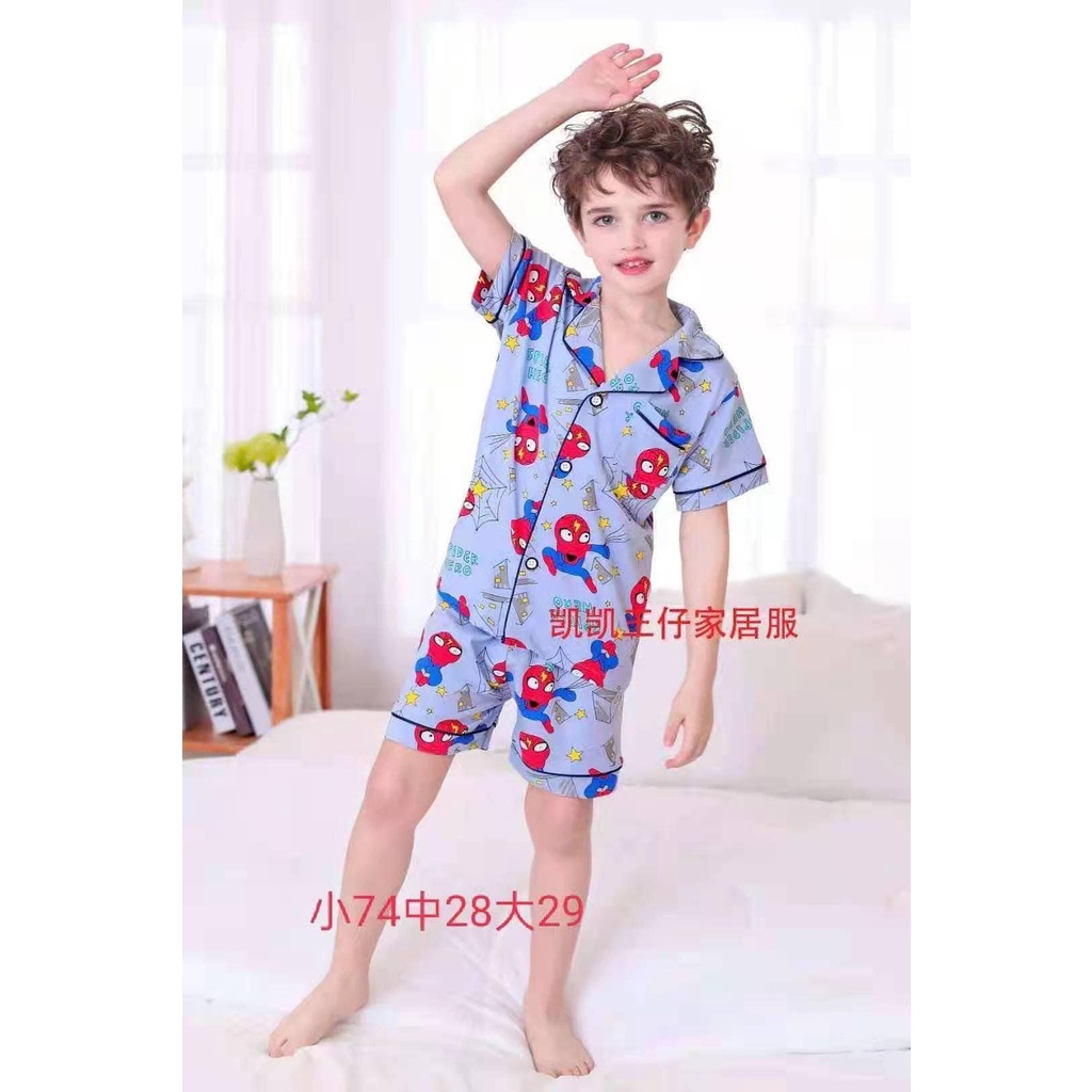 (chọn mẫu BT 26-33kg) Đồ bộ Pijama xuất hàn Kaikai size đại cho bé trai – Cotton 4 chiều