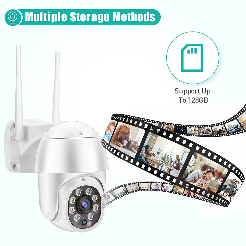 Camera PTZ IR Giám Sát An Ninh Ngoài Trời 200 P WiFi Không Dây 1080W Pixel | BigBuy360 - bigbuy360.vn