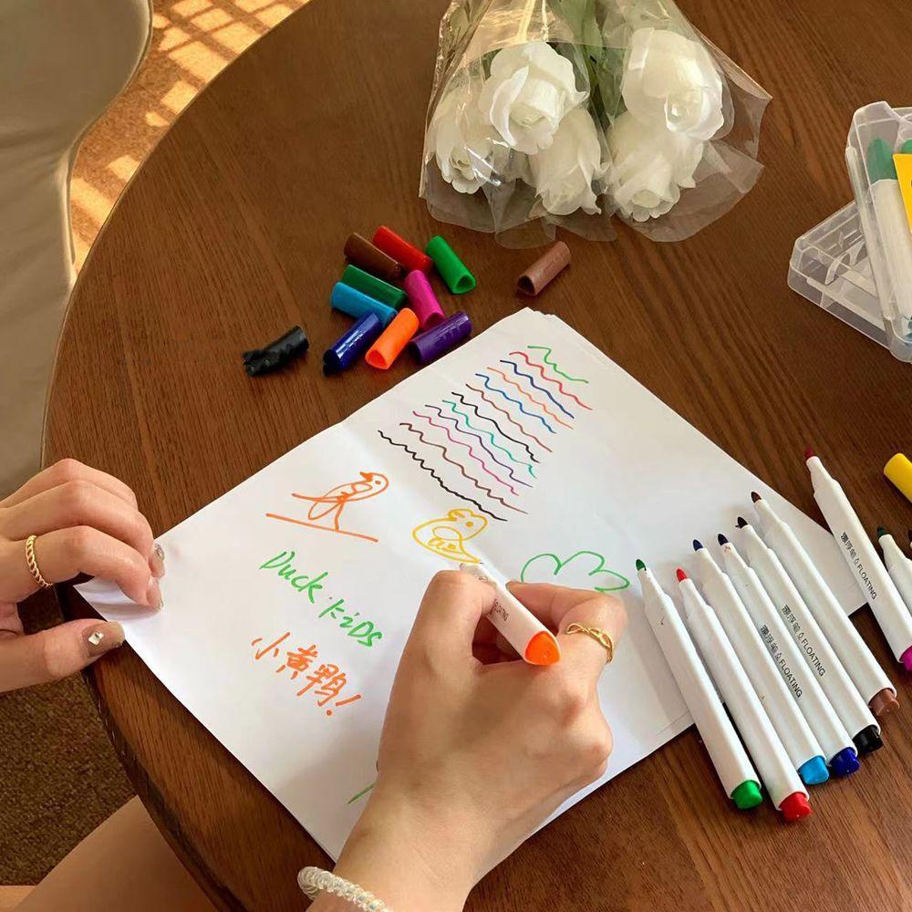 Bộ 4/8/12 Bút Màu Nước Vẽ Tranh Vui Nhộn Cho Bé