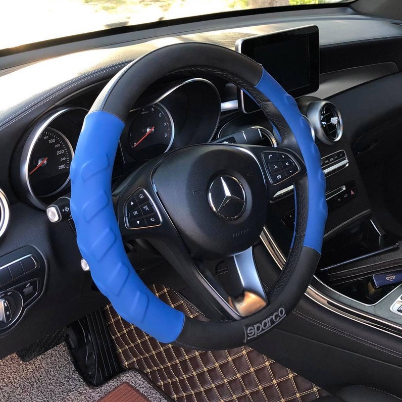 Bọc vô lăng ô tô, ốp vô lăng sparco chính hãng italia cao cấp đủ mẫu và màu sắc size 38cm dành cho xe từ 4 đến 16 chỗ
