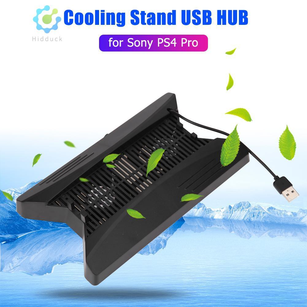 Bộ Đế Tản Nhiệt Hidduckgaming Kèm 3 Cổng Usb Cho Máy Chơi Game Sony Playstation Ps4 Pro