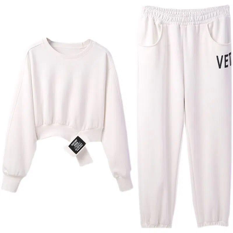 Bộ Đồ Thể Thao Dáng Rộng Phong Cách Phương Tây Thời Trang Xuân Thu Cho Nữ