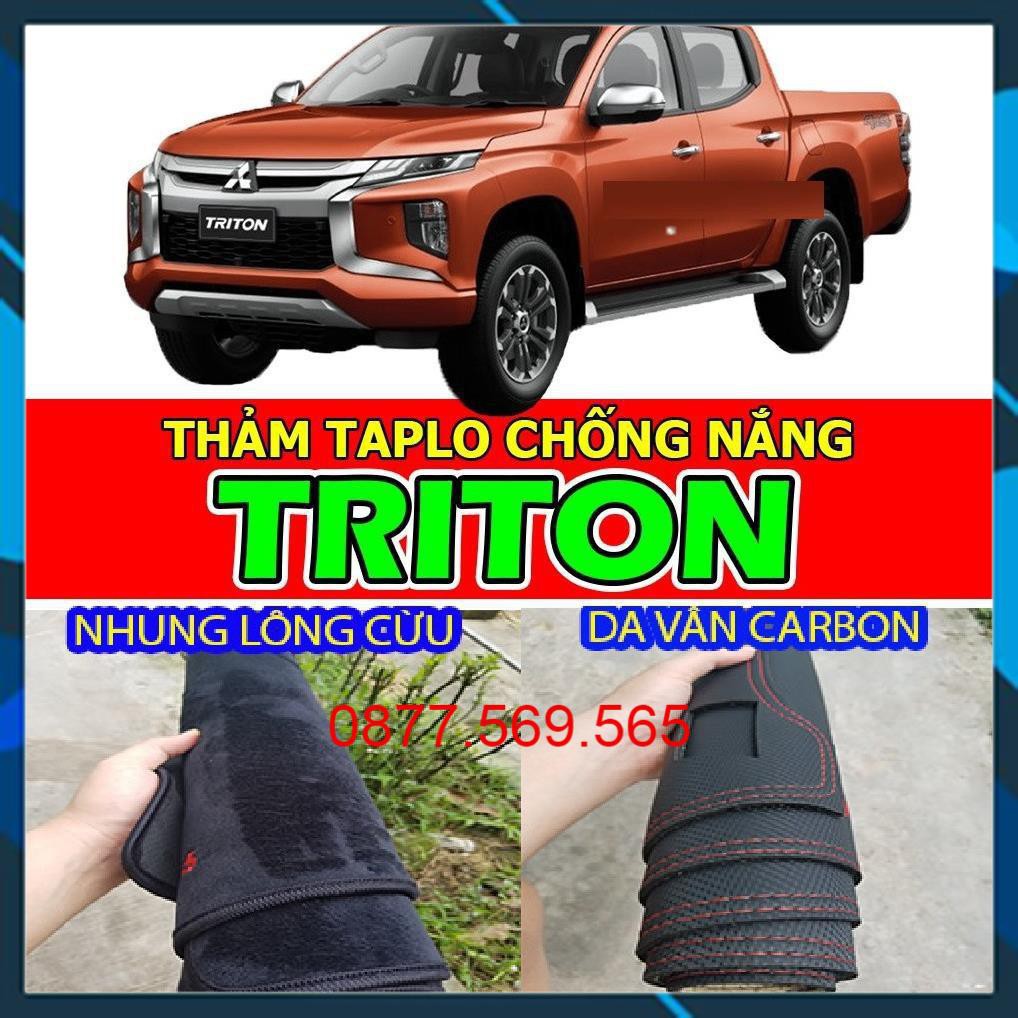 TRITON Thảm Taplo Da vân Carbon HÀNG CAO CẤP-BẢO HÀNH 24 THÁNG